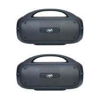 Set of 2 PNI FunBox BT600 portable speakers, pairing via Bluetooth with stereo sound function, 65W, IPX4