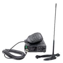 CB PNI Escort HP 8900 ASQ Radio Station Package, 12-24V + CB PNI Extra 45 Antenna with Magnetic Base, 12V / 24V Power, RF Gain, Roger Beep, CTCSS-DCS, Dual Watch