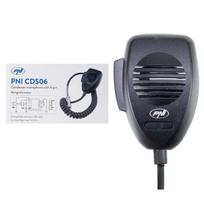 PNI CDS06 6-pin condenser microphone for CB radio station, compatible with CB President, Midland, Albrecht stations