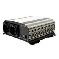 Invertor de tensiune AlcaPower by President 300W alimentare 12V, iesire 230V, unda sinus pur, mufa USB 5V 500mAh, cu clesti alimentare si mufa de bricheta inclus