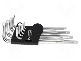 Wrench: Torx®-set | with protection | Chrom-vanadium steel | 9pcs.