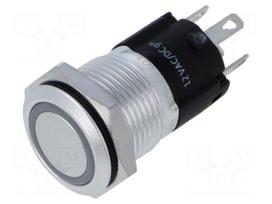 Switch: vandal resistant | Pos: 2 | SPDT | 3A/240VAC | 3A/240VDC | green