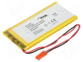 Re-battery: Li-Po | 3.7V | 2600mAh | cables,JST SYP-02T-1 socket