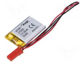 Re-battery: Li-Po | 3.7V | 300mAh | cables,JST SYP-02T-1 socket