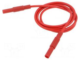 Test lead | 16A | banana plug 4mm,both sides | insulated | Len: 1m