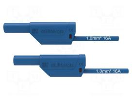 Test lead | 16A | banana plug 4mm,both sides | Urated: 1kV | Len: 1.5m