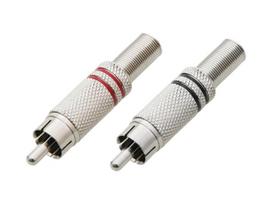 Jungtys // Different Audio, Video, Data connection plug and sockets // 1031# Wtyk rca metal czarny