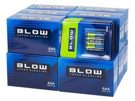 Akumuliatoriai ir baterijos // AA, AAA ir kitų dydžių baterijos, įkrovikliai – galima užsakyti // 82-669# Bateria  blow super alkaline aaa lr3 blister karton 480szt