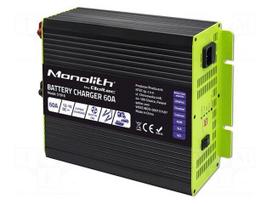 Charger: for rechargeable batteries | 60A | 12÷15VDC | 88%