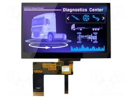 Display: TFT | 7" | 800x480 | Illumin: LED | Dim: 165x104x5.25mm | RGB