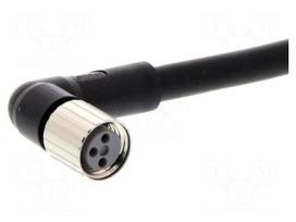 Cable: for sensors/automation | PIN: 3 | M8 female angled | 10m | PVC