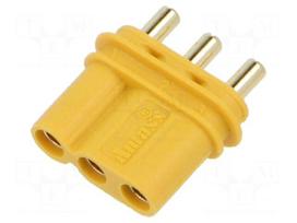 Connector: DC supply | socket | female | MR30 | 15A | 500V | PIN: 3 | THT