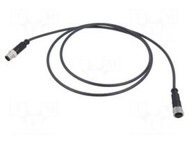 Cable: for sensors/automation | M12 | PIN: 5 | M12 male,M12 female