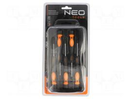 Screwdriver: universal-set | Phillips,slot | plastic box | 5pcs.