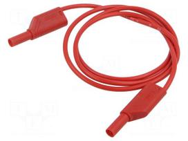 Test lead | 32A | banana plug with axial socket 4mm,both sides