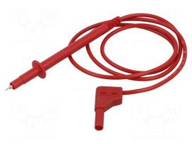 Test lead | 16A | probe tip,angular banana plug 4mm | Urated: 1kV