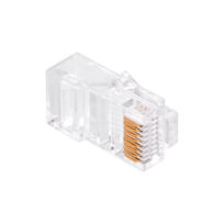 Kompiuterių komponentai ir priedai // PC/USB/LAN kabeliai // Wtyk telefon.  RJ45  8P 8C(drut)przelotowy CAT.5E