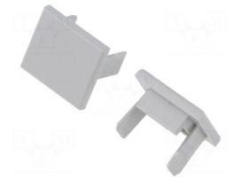 Cap for LED profiles | grey | OPK-4