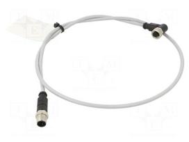 Cable: for sensors/automation | M12 | PIN: 4 | straight | plug | PVC | 1m
