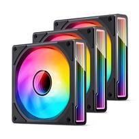 Jonsbo ZK-120B 3-Pack, ARGB, Black