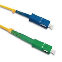 Qoltec Patchcord fiber optic SC/APC - SC/UPC | Singlemode | 9/125 | G652D | Simplex | 10m