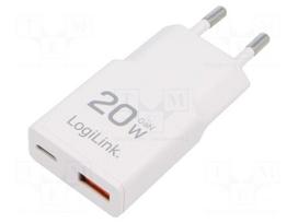 Power supply: switching | mains,plug-in | 3A | 20W | Out: USB,USB C