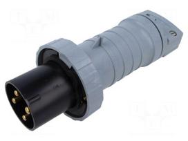 Connector: AC supply 3-phase | plug | male | 63A | IP&S | IEC 60309