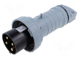 Connector: AC supply 3-phase | plug | male | 63A | 500VAC | IP&S | IP69K