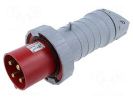 Connector: AC supply 3-phase | plug | male | 63A | 460V | IP&S | IP69K