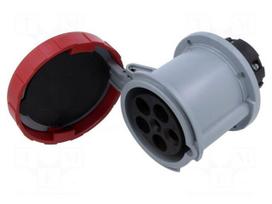 Connector: AC supply 3-phase | socket | female | 63A | 415V | IP&S