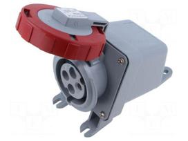 Connector: AC supply 3-phase | socket | female | 30A | 440V | IP&S