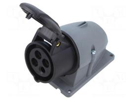 Connector: AC supply 3-phase | socket | female | IP&S | IEC 60309