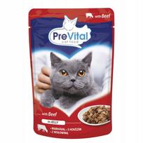 PREVITAL Beef in jelly - wet cat food - 100g