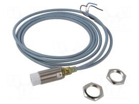 Sensor: inductive | OUT: NPN / NC | 0÷14mm | 10÷36VDC | M18 | 2m | IP67
