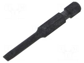 Screwdriver bit | slot | 4x0.5mm | 1/4" | Overall len: 50mm