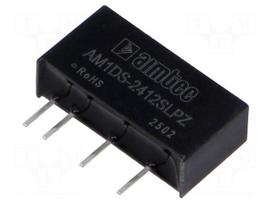 Converter: DC/DC | 1W | Uin: 21.6÷26.4VDC | Uout: 12VDC | Iin: 51mA | SIP7