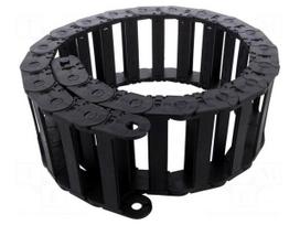 Cable chain | 2400 | Bend.rad: 125mm | L: 1012mm | Int.height: 25mm