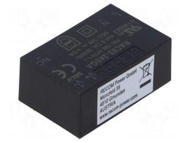 Converter: AC/DC | 3W | Uin: 85÷305VAC,120÷430VDC | Uout: 24VDC | 80%