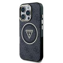 Guess IML 4G Glitter and Triangle Logo MagSafe Case for Apple iPhone 16 Pro Max