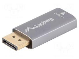 Adapter | DisplayPort plug,HDMI socket | aluminium | silver