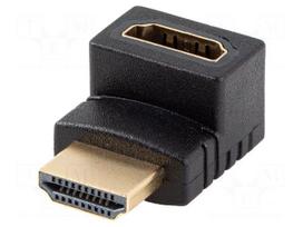 Adapter | HDMI socket,HDMI plug 270° up/down | HDMI 2.0 | PVC