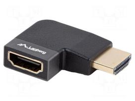 Adapter | HDMI socket,HDMI plug 270° left/right | HDMI 2.1