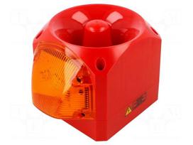 Signaller: lighting-sound | 110/230VAC | siren,flashing light | LED