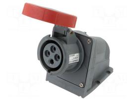 Connector: AC supply 3-phase | socket | female | 16A | 415VAC | 415V