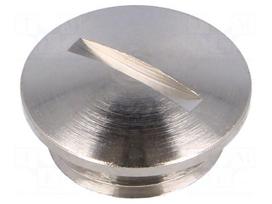 Stopper | PG36 | IP54 | brass | Plating: nickel | V-N-Ms | 9mm | -40÷80°C