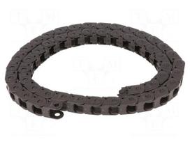 Cable chain | E2i.10 | Bend.rad: 18mm | L: 1000mm | Int.height: 10.1mm