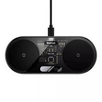 Baseus Digital LED Display Dual Qi Wireless 2In1 Charger, 20W