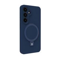 Nugarėlės dėklai Evelatus Samsung Galaxy S25 Premium Magnetic with Stand Soft Touch Silicone Case Midnight Blue