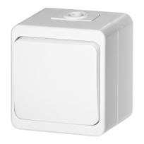Įrankiai ir matavimo prietaisai // Įrankių, priedų naujienos // Łącznik zwierny n/t 10A, 250V, światło/dzwonek IP44, SMART, biały