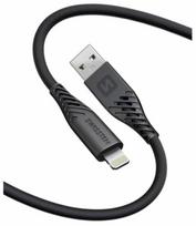 Swissten Soft Silicone USB - Lightning Data and Charging Cable 0.4m